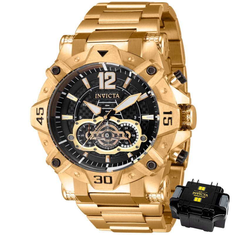 Orologio Invicta IN-40001 Uomo – Pro Diver, Cassa Blu E Oro Rosa, Movimento Al Quarzo, Impermeabile 100m